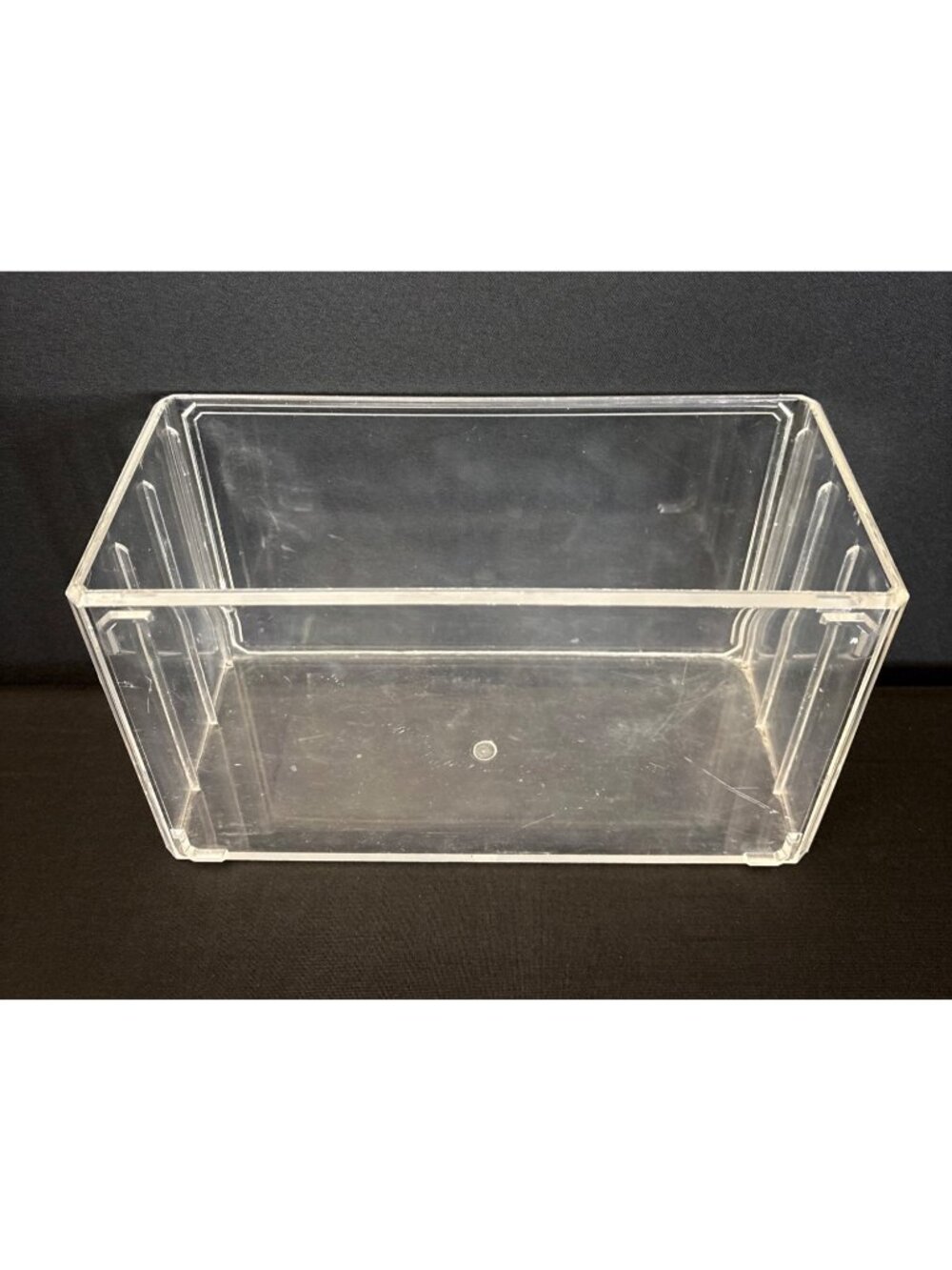 Clear Acrylic Multi-Compartment Makeup Organizer Rectangular Bin Storage Vanity - Picture 10 of 15